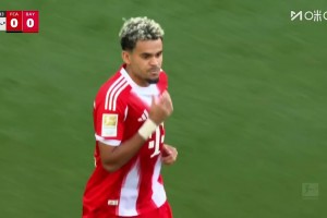 拜仁3-2奥格斯堡开赛3连胜 凯恩2助迪亚斯破门+失空门奥利塞建功