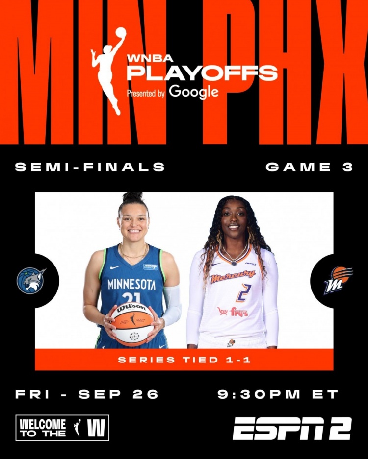 🏀WNBA半决赛-夺赛点！萨巴利23分 托马斯21+9+8  水星胜山猫