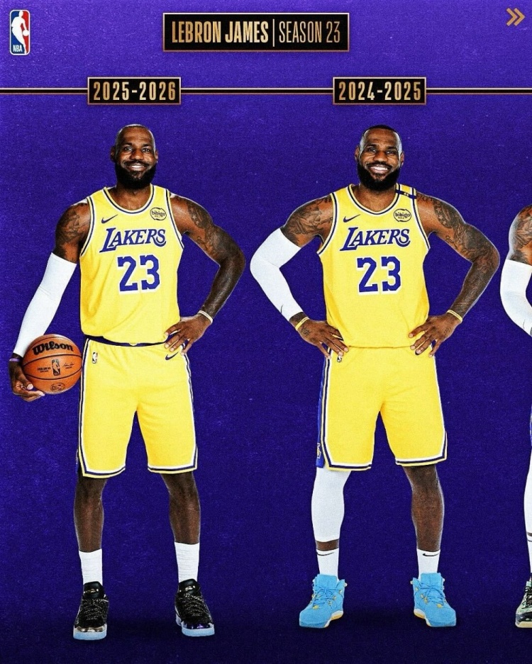 从青涩少年→四旬老汉！NBA官方晒詹姆斯23个媒体日变化
